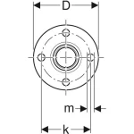 Перехід Geberit Mapress на фланець оцинкований PN6 d=88.9мм, DN=80 (23750) - Фото 4