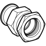 Разъемное соединение Geberit Mapress из углеродистой стали с внутренней резьбой: d=54 мм, Rp=2 дюйма (25309) - Фото 2