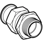 Разъемное соединение Geberit Mapress из углеродистой стали с наружной резьбой: d=54 мм, R=2 дюйма (25340) - Фото 2