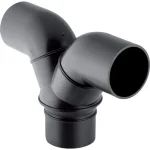 Тройник Geberit Silent-db20 Y-образный 2 x 90гр: d=90мм, d1=90мм (308.480.14.1) - Фото 1