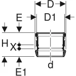 Опорно-компенсаторная муфта Geberit Silent-DB20: d=110мм (310.002.14.1) - Фото 3