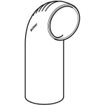 Отвод удлиненный Geberit Silent-db20 90°: d=110 мм (310.008.14.1) - Фото 2