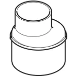 Перехід ексцентричний Geberit Silent-db20 d = 110х75 мм (310.070.14.1) - Фото 2