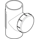 Ревизия Geberit Silent-db20 90гр с круглым окном технического обслуживания: d=135мм (312.333.14.1) - Фото 2