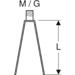 Подвесная опора Geberit: M=10мм, L=16см (362.835.00.1) - Фото 3