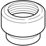 Переходник Geberit PE из ПНД с внутренней резьбой d 56х2 (363.724.16.1) - Фото 2