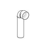 Соединительное колено Geberit Silent-PP 90° d 40/46 (390.186.14.1) - Фото 2