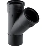 Трійник Geberit Silent-PP 45 ° d 50/50 (390.232.14.1) - Фото 1
