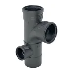 Крестовина Geberit Silent-PP двухплоскостная комбинированная 87,5° левая: d=90мм, d1=90мм, d2=50мм (390.470.14.1) - Фото 1