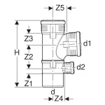 Хрестовина Geberit Silent-PP d 110/90/50 (390.556.14.1) - Фото 3