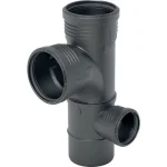 Крестовина Geberit Silent-PP двухплоскостная комбинированная 87.5° правая: d=110мм, d1=90мм, d2=50мм (390.562.14.1) - Фото 1