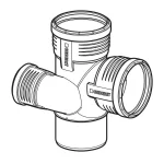 Трійник Geberit Silent-PP 87,5 ° d 110/75/110 (390.563.14.1) - Фото 2