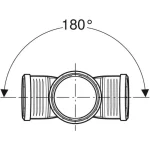Хрестовина Geberit Silent-PP двоплощинна 87.5°: d=125мм, d1=110мм (390.665.14.1) - Фото 3
