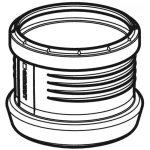 Перехідна муфта Geberit на Geberit Silent-DB20: d=160мм, d1=160мм (390.796.14.1) - Фото 2