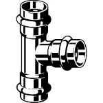 Тройник Viega Sanpress Inox с SC-контуром равнопроходной d=15 мм, нержавеющая сталь (435851) - Фото 2