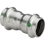 Муфта Viega Sanpress Inox із SC-контуром d=15 мм, нержавіюча сталь (436155) - Фото 1