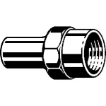 Соединительный элемент Viega Sanpress Inox, d=28 мм, ВН=3/4'', нержавеющая сталь (436841) - Фото 2