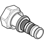 Соединение Geberit Mepla с накидной гайкой для смесителя d 16x1/2 (601.582.00.5) - Фото 2