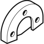 Звукоізолююча прокладка Geberit для одинарної водорозетки 90гр (601.806.00.1) - Фото 2