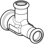 Тройник Geberit Mapress переходной: CW617N, d=18 мм, d1=15 мм, d2=15 мм (61192) - Фото 2