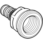 Перехідник Geberit Mepla з внутрішнім різьбленням: CW617N, d=20мм, Rp=3/8 (612.554.00.5) - Фото 2
