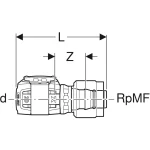 Переходник Geberit FlowFit с MasterFix: материал=PPSU, d=16мм, RpMF=1/2 (620.290.00.1) - Фото 3