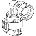 Переходный отвод Geberit FlowFit 90° с накидной гайкой: Кремниевая бронза без свинца, d=16 мм, di=9 мм, G=3/8 дюйм (620.685.00.1) - Фото 2