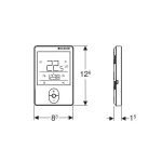 Комнатный термостат Geberit RCD1, проводной, потребляемая мощность 0.02Вт (651.425.00.1) - Фото 2