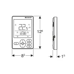 Комнатный термостат Geberit RCD2, проводной, потребляемая мощность 0.02Вт (651.427.00.1) - Фото 2