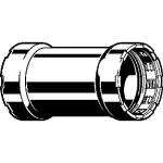 Надвижная муфта Viega Megapress DN=25 мм, D=1 с SC-контуром, сталь нелегированная (694838) - Фото 2