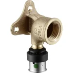 Водорозетка Viega Smartpress с SC-контуром d=20 мм, ВР=1/2, бронза (729486) - Фото 1
