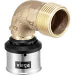 Угольник переходной 90° Viega Smartpress d=16 мм, НР=1/2, бронза (729707) - Фото 1