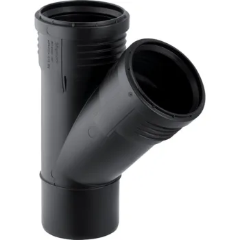 Тройник Geberit Silent-PP 45° d 50/50 (390.232.14.1) - Фото №1