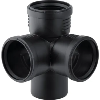 Хрестовина Geberit Silent-PP 87,5 ° d 90/90/90 (390.459.14.1) - Фото №1