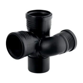 Трійник Geberit Silent-PP 87,5 ° d = 90х75х90 лівий,… - Фото №1