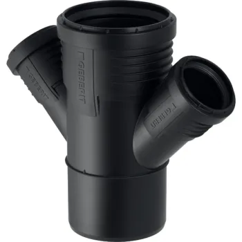 Хрестовина Geberit Silent-PP 45 ° d 90/50/50 (390.469.14.1) - Фото №1
