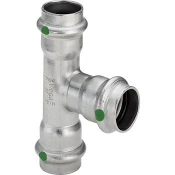 Трійник Viega Sanpress Inox d=28/28/28 мм із контуром… - Фото №1