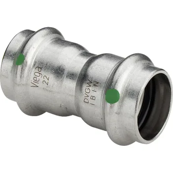 Муфта Viega Sanpress Inox із SC-контуром d=15 мм,… - Фото №1