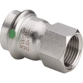 Сполучний елемент Viega Sanpress Inox, d=15 мм, ВН=1/2,… - Фото №1