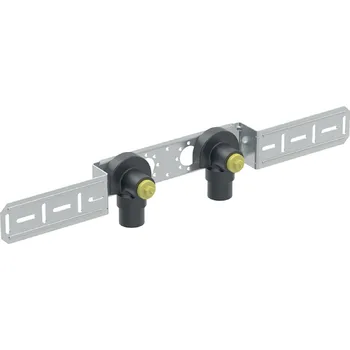 Водорозетка Geberit FlowFit 90°, двойная, с уступом,… - Фото №1