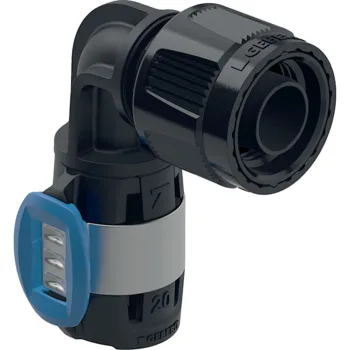 Перехідний кут Geberit FlowFit 90° з MasterFix: матеріал=PPSU,… - Фото №1