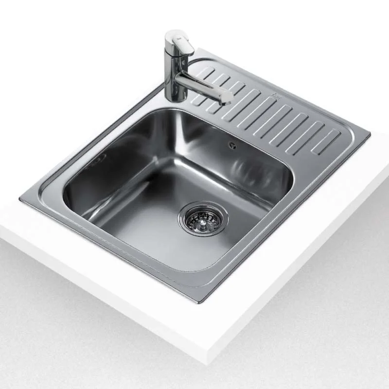 Кухонная мойка Teka Classic 1B 65х50 врезная, полированная сталь нержавеющая (10119070) - Фото 3