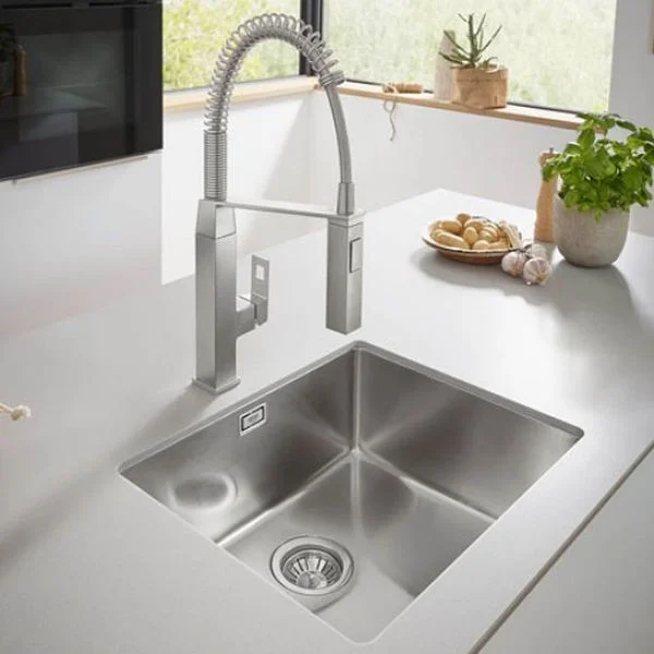 Кухонная мойка Grohe K700U 54x44, под столешницу, 1 чаша, матовая, сталь (31574SD1) - Фото 3