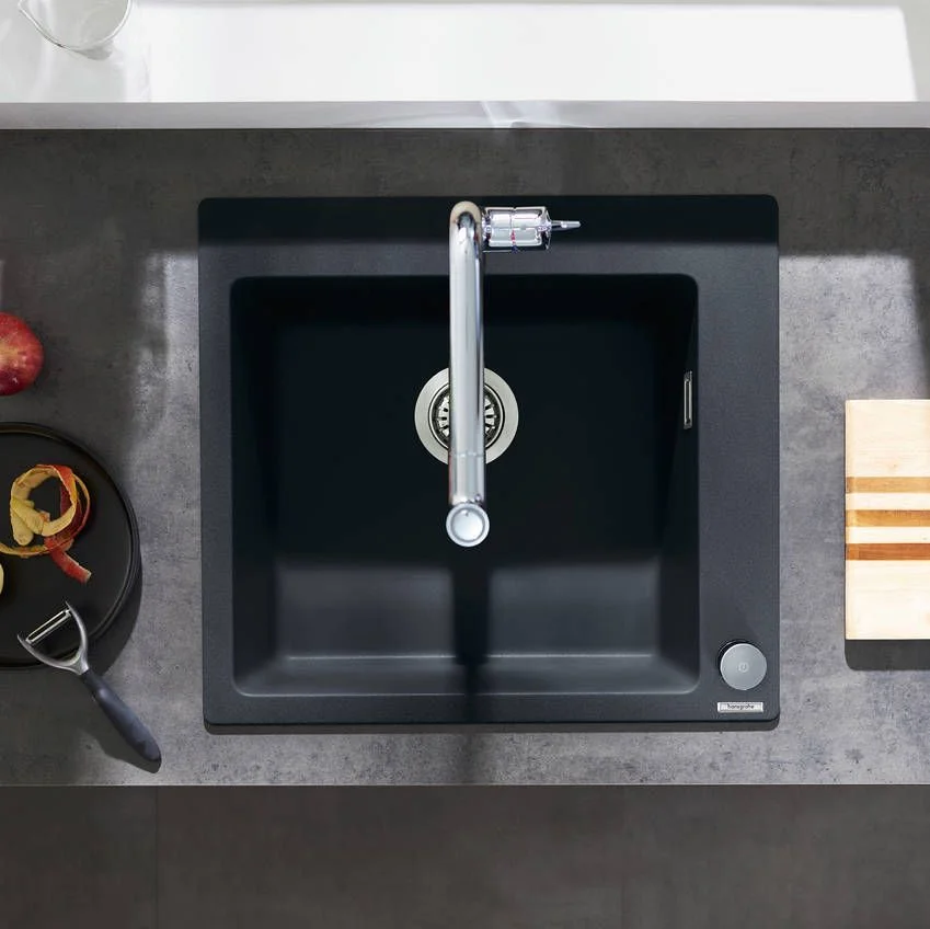 Кухонная мойка Hansgrohe S451 S510-F450 560х510, Graphiteblack (43312170) - Фото 2