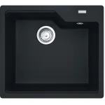Кухонная мойка Franke UBG 610-56, накладная, 56x50, гранит черный матовый (114.0701.787) - Фото 1
