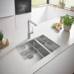 Кухонная мойка Grohe K700U 60-S 59.5/45 1.5 л, 1.5 чаши, сталь (31577SD1) - Фото 3