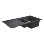 Кухонна мийка Grohe K400 31642APO 1000х500 мм, 1.5 чаші, Granite Black (31642AP0) - Фото 1