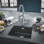Кухонная мойка Grohe EX Sink K700 Undermount, черный (31653AP0) - Фото 3