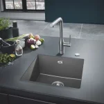 Кухонне миття Grohe K700U Sink, кварцовий композит, зі зливом, сірий граніт (31653AT0) - Фото 3