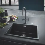 Кухонная мойка Grohe K700U 60-C 1 чаша 530x450мм, черный гранит (31654AP0) - Фото 3